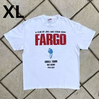 Buy Movie T Vintage Fargo Short Sleeve T-shirt 90s Promo White Used Size XL Spacious • 245.67£