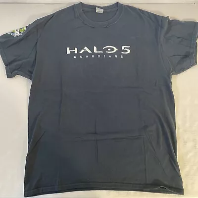 Buy Halo 5 Guardians Mens Black T Shirt Large Xbox Video Game Spell Out Y2K Sounders • 13.99£