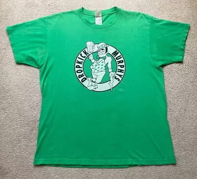 Buy Vintage 90s Shirt Dropkick Murphys 1998 Warped Tour Celtic #33 Punk Worn Flaws • 24.83£