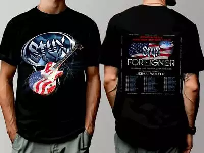 Buy Styx And Foreigner Summer 2024 Tour Shirt, Styx And Foreigner Band Fan Shirt • 26.09£