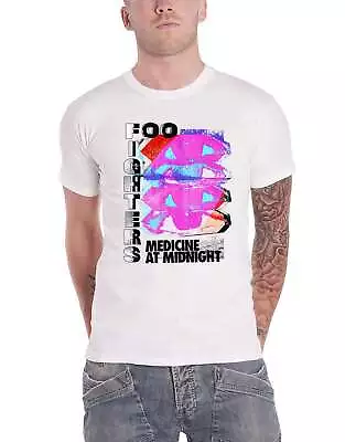 Buy Foo Fighters T Shirt Medicine At Midnight Tilt Band Logo New Official Mens White • 16.95£