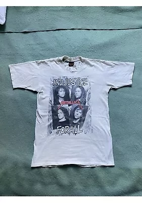 Buy Vintage RARE 1988 Metallica And Justice For All Tour T Shirt, Brockum, Large • 79.99£