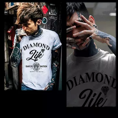 Buy Gangster T-shirt Diamond Life Urban Hip Hop Hustle Mafia Mob Thug White Tee  • 18.63£