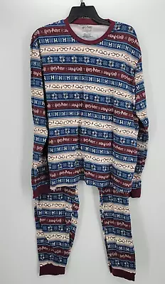 Buy Harry Potter Pajama Set Mens XXL Fair Isle Holiday Christmas Pajamas • 12.86£