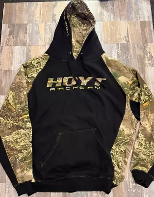 Buy Hoyt Archery Black & Max-1 Camo Size XXL Hoodie Sweatshirt Get Serious Get Hoyt • 31.68£