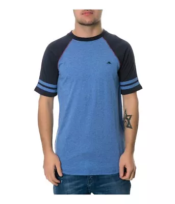Buy Emerica. Mens The Loner Embellished T-Shirt, Blue, Small • 19.18£
