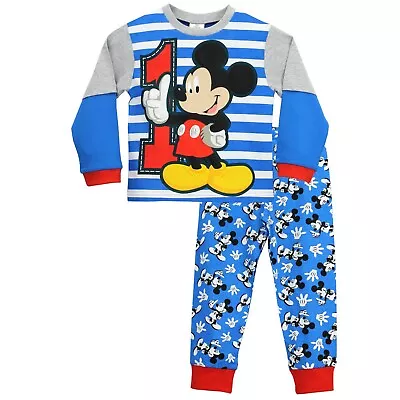 Buy Mickey Mouse Pyjamas Kids Baby Toddler Boys 12 18 24 Months 2 3 4 5 6 Years PJs • 8.99£