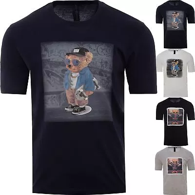 Buy Soul Star Mens Teddy Bear Printed T-Shirt Crew Neck Cotton Graphic Design Top • 3.99£