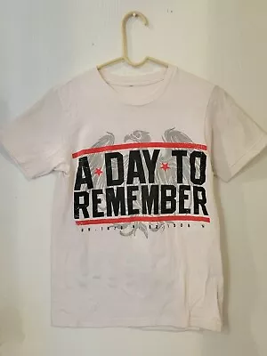 Buy A Day To Remember ADTR Vintage Band T-Shirt Won't Be Held Back Down White Small • 46.63£