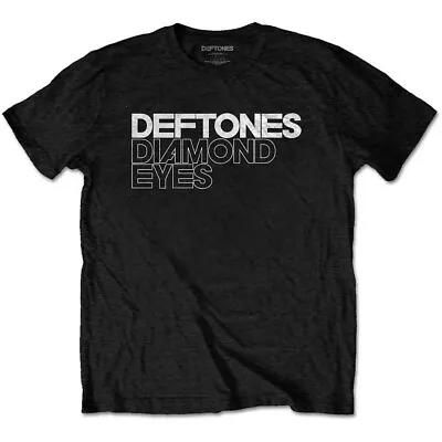 Buy Deftones T Shirt Diamond Eyes Band Logo New Official Man - Black - M • 15.95£
