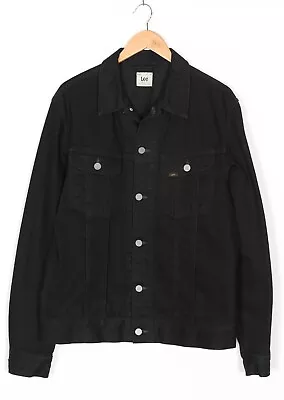 Buy LEE Rider Denim Jacket Men Size XL Trucker Black MJ5091 • 47.99£