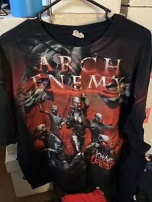 Buy Arch Enemy Concert Black T-shirt 2x Vintage Preworn Good Condition • 9.31£