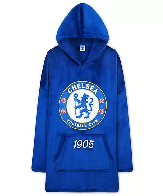 Buy Chelsea FC Oversized Hoodie Blanket For Men, Football Gifts For Men (Blue) • 38.49£