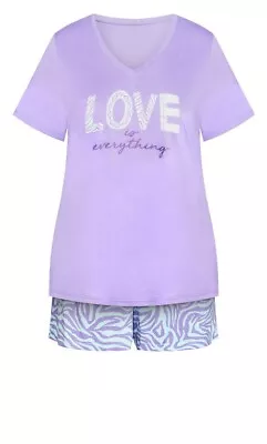 Buy New With Tags Avenue @ Evans 3 Piece Sleep Shorts Pyjamas Size 18 20 • 14.99£