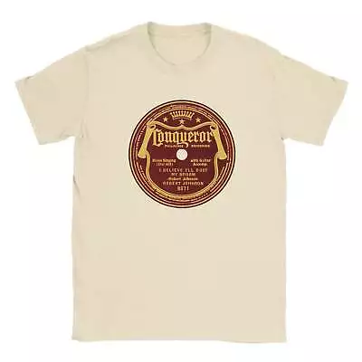 Buy Robert Johnson Conqueror Records 78 RPM Record Label Unisex T-Shirt Tee • 25.20£