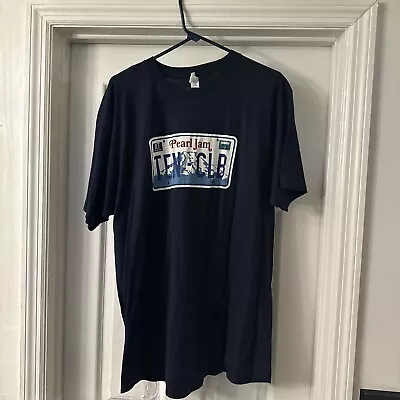 Buy Pearl Jam Ten Club License Plate T-Shirt 2023 Size XL Eddie Vedder NEW • 23.30£