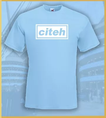 Buy Citeh Oasis Inspired Manchester City MCFC Fan T-Shirt Football Gallagher Tee  ⚽️ • 7.99£