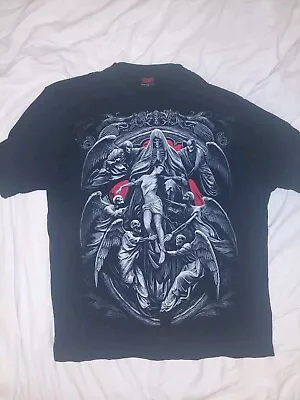 Buy Mens T-Shirt XXL Spiral Skull • 3.99£