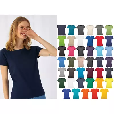 Buy B&C Collection Womens Short Sleeve T-Shirt TW02T - Ladies Wear Casual Cotton (A) • 7.49£
