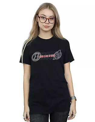 Buy Marvel Women's Black Widow Movie Lots Of Lives Boyfriend Fit T-Shirt • 13.99£