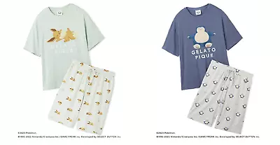 Buy GELATO PIQUE Pokemon Sleep  Feel Cool Print T-shirt & Shorts Set Men's Japan NEW • 154.88£