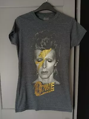Buy David Bowie Ziggy Stardust Grey Tshirt  Womens Size Large Great Condition  • 15£