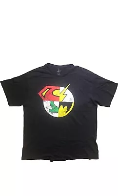 Buy DC Comics Justice League Retro Graphic Print Short Sleeve T-shirt XL • 5£