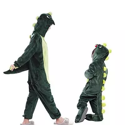 Buy Girls Boys Pyjamas 12Onesie Costume Anime Animal Cosplay Hoodie Green DinosaurMJ • 10.80£