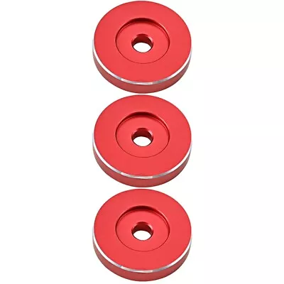 Buy Set Of 3 Red Metal Phonograph Adapter Vinyl Replacement Turntable • 21.38£