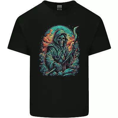 Buy The Grim Reaper Skull Mens Cotton T-Shirt Tee Top • 8.75£