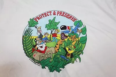 Buy 1993 Kellogg's Graphic T-Shirt Protect & Preserve Recycled Bottles / Pete L • 17.22£