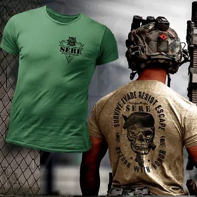 Buy Special Forces T-shirt SERE Military Special Operations Combat Survival School • 23.29£