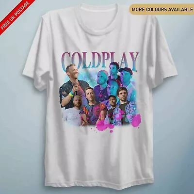 Buy Vintage Adults & Kids Cold.Play World Tour Music Spheres Pop T-Shirt Fan Tee Top • 14.90£