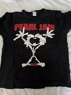 Buy Vintage Pearl Jam Stick Man Alive T-shirt Large Ten Album  • 25£