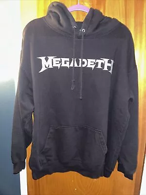Buy Megadeth “silver Rubbery Logo” Used Large Hoodie • 56.02£