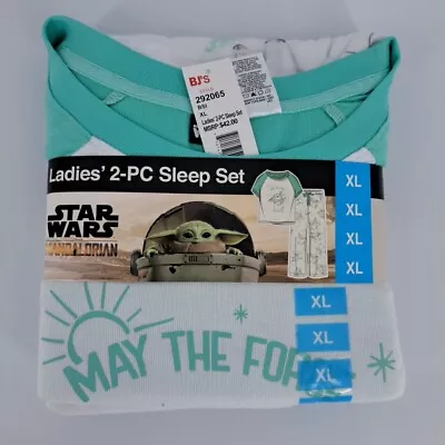 Buy Star Wars Womens 2 PC Pajamas Size XL Baby Yoda May The Force Be With You List42 • 18.62£