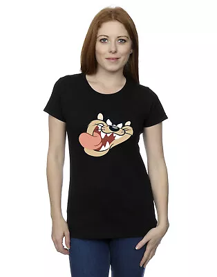 Buy Looney Tunes Women's Tasmanian Devil Face T-Shirt • 13.99£