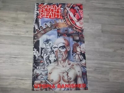 Buy Napalm Death Posterflagge Fahne Flag Flagge Death Metal Nasum 6666 • 25.34£