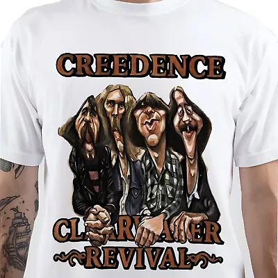 Buy Rare Creedence Clearwater Revival Band Shirt Cotton Men S-5XL K106 • 19.50£