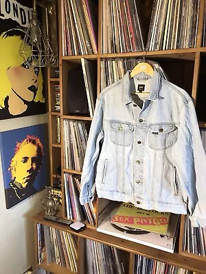 Buy Men’s Lee Rider Denim Jacket Large Great Vintage Condition Blue • 29.99£
