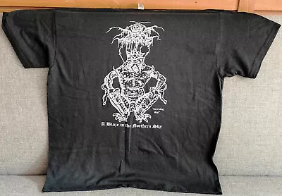 Buy Darkthrone A Blaze In The Northern Sky T-Shirt Gildan XL Mayhem Gehenna Enslaved • 67.56£