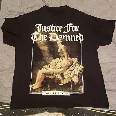 Buy Justice For The Damned T Shirt Hardcore Deathcore Deathmetal  • 2£