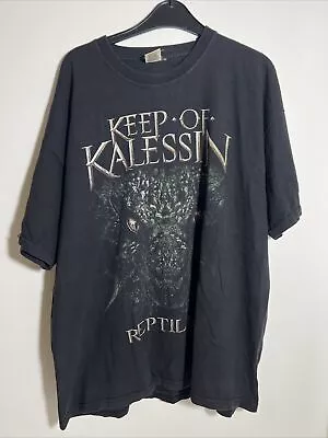 Buy Keep Of Kalessin T-shirt Sz 2XL 2010 Reptilian Black Metal Dimmu Double Print • 39.99£