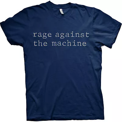 Buy Rage Against The Machine 'Original Logo' (Navy) T-Shirt NEW OFFICIAL • 16.59£