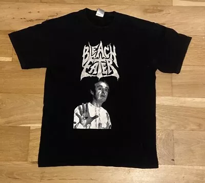 Buy Rare Bleach Eater Shirt Death Metal Grind Black Silver Men’s Medium RIP • 25£