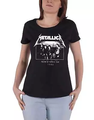 Buy Metallica T Shirt MOP Photo Damage Inc Tour New Official Womens Skinny Fit Black • 17.95£