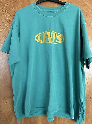 Buy Levi T Shirt Turquoise Men’s Size XXL Relaxed Fit • 7£