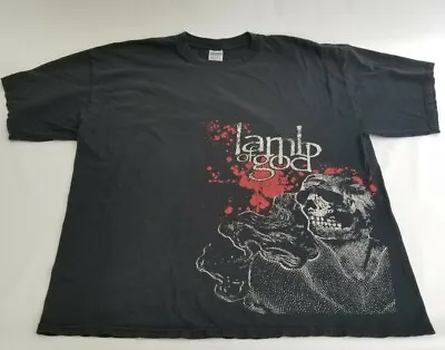 Buy Vintage Lamb Of God Shirt Wrath Metal Rock Band Faded Graphic Skull Blood Sz XXL • 46.17£