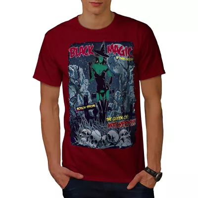 Buy Wellcoda Magic Girl Witch Witchery Mens T-shirt • 17.99£