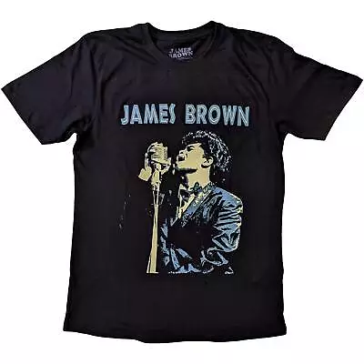 Buy James Brown Holding Mic Official Tee T-Shirt Mens Unisex • 16.06£